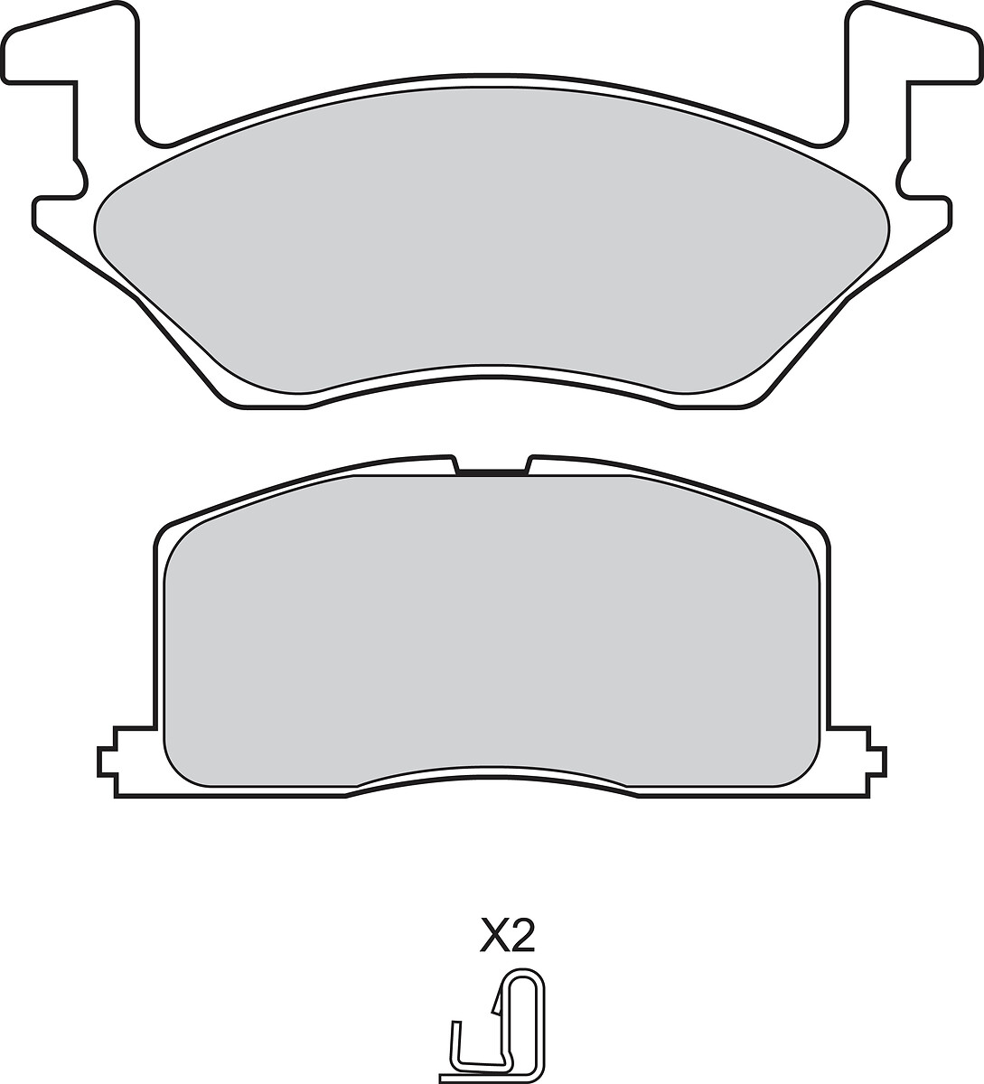 Jeu de 4 plaquettes de frein VALEO ref. 302859